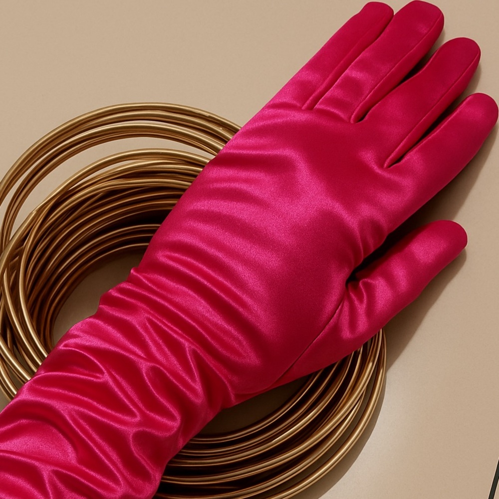 Opera-Length Gloves with Ruching
